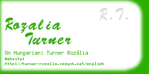 rozalia turner business card